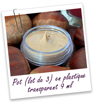 Petits pots en plastique transparent 10 g (lot de 3) Aroma-Zone