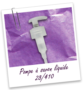 Pompe savon 28/410 en PP translucide Aroma-Zone