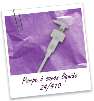 Pompe savon 24/410 en PP translucide Aroma-Zone