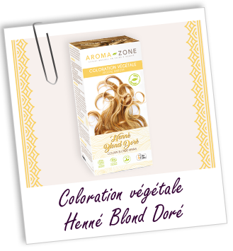 Coloration végétale henné Blond doré BIO