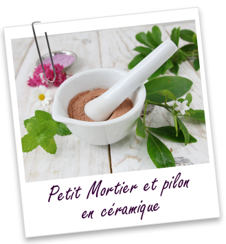 Petit mortier et pilon en céramique Aroma-Zone