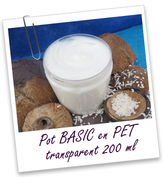 Pot PET 200 ml transparent BASIC Aroma-Zone