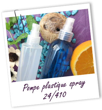 Pompe spray plastique neutre 24/410 Aroma-Zone