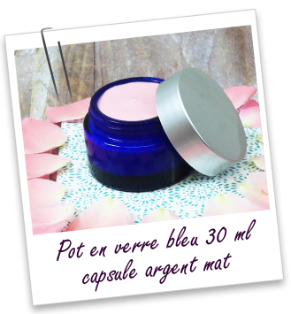 Pot verre bleu 30 ml Aroma-Zone