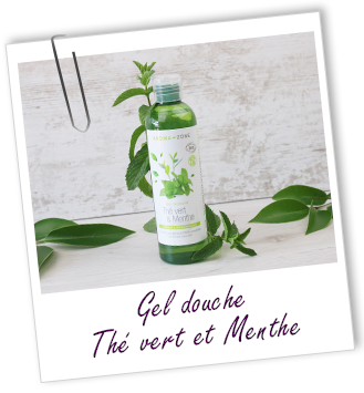 Gel douche sans palme Thé vert & Menthe BIO