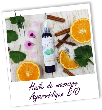 Huile de massage BIO Ayurvédique Aroma-Zone