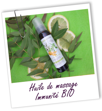 Huile de massage BIO IMMUNITé 2012 Aroma-Zone