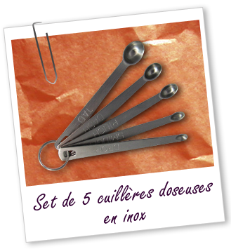 Set de 5 cuillères doseuses en inox  - Aroma-Zone