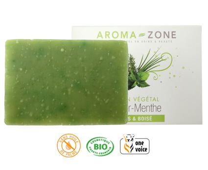 Savon artisanal Vétiver- Menthe BIO Aroma-Zone
