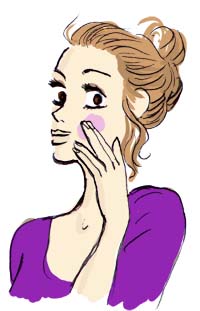bon pour un soin du visage