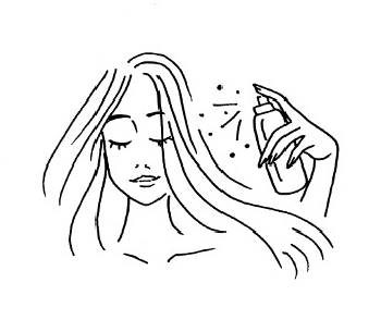Vaporisez une lotion thermo-protectrice sur les longueurs avant l'utilisation du séchoir pour prévenir la casse des cheveux