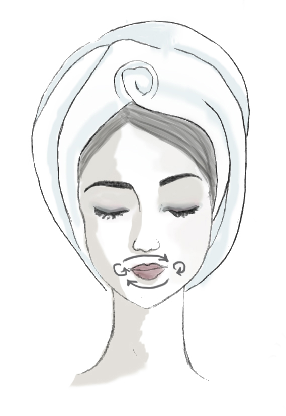 Démaquillage éponge Konjac lèvres