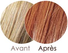 Henné Cuivré Avant Apres