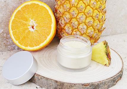Recette Gommage enzymatique vitaminé Orange & Ananas