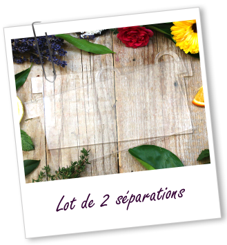Lot de 2 séparations pour moule silicone Aroma-Zone Lot de 2 séparations pour moule silicone Aroma-Zone