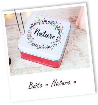 Boîte en métal NATURE Aroma-Zone Boîte en métal NATURE Aroma-Zone