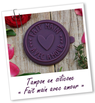 Tampon silicone Fait main avec Amour Aroma-Zone Tampon silicone Fait main avec Amour Aroma-Zone