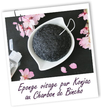 Eponge visage pur Konjac au charbon Bincho Aroma-Zone Eponge visage pur Konjac au charbon Bincho Aroma-Zone