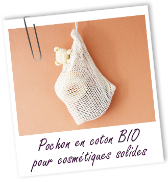 Pochon en coton bio pour cosmétiques solides Aroma-Zone Pochon en coton bio pour cosmétiques solides Aroma-Zone