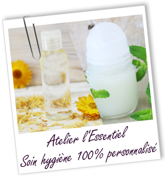 Atelier l'Essentiel - Soin hygiène 100% personnalisé Atelier l'Essentiel - Soin hygiène 100% personnalisé