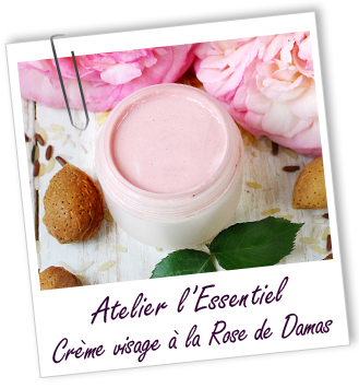 Atelier l'Essentiel - Crème visage bienfaisante à la Rose de Damas