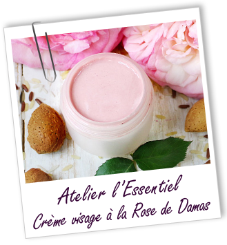 Atelier l'Essentiel - Crème visage bienfaisante à la Rose de Damas Atelier l'Essentiel - Crème visage bienfaisante à la Rose de Damas