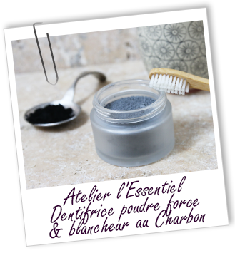 Atelier l'Essentiel - Dentifrice poudre Force & Blancheur au Charbon Atelier l'Essentiel - Dentifrice poudre Force & Blancheur au Charbon