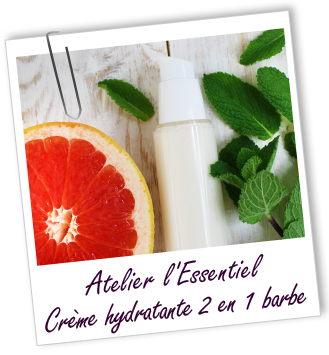Atelier l'Essentiel - Crème hydratante 2 en 1 pour lui visage & barbe - Aroma-Zone