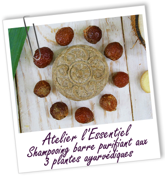 Atelier l'Essentiel - Shampooing barre purifiant aux 3 plantes ayurvédiques Atelier l'Essentiel - Shampooing barre purifiant aux 3 plantes ayurvédiques