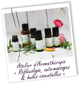 Atelier Aromathérapie - Réflexologie palmaire, automassages & huiles essentielles - Aroma-Zone