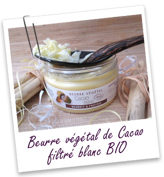 Beurre végétal Cacao BIO filtré (blanc) Aroma-Zone