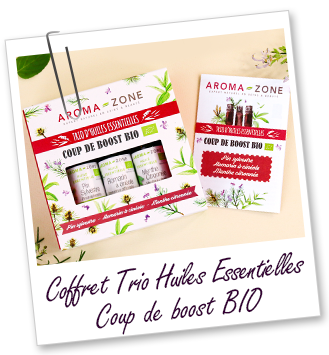 Coffret trio d'huiles essentielles - Coup de Boost BIO Coffret trio d'huiles essentielles - Coup de Boost BIO