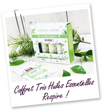 Coffret trio d'huiles essentielles - Respire ! Coffret trio d'huiles essentielles - Respire !