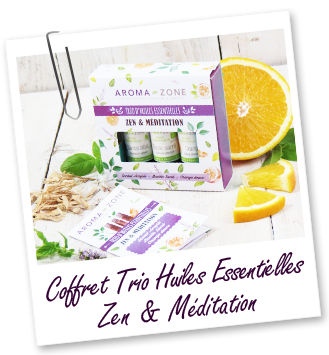 Coffret trio d'huiles essentielles - Zen & Méditation