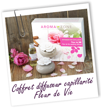 Coffret diffuseur capillarité Fleur de Vie Aroma-Zone Coffret diffuseur capillarité Fleur de Vie Aroma-Zone