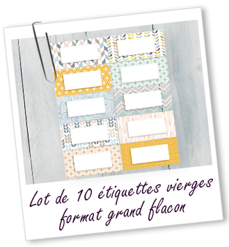 Lot de 10 étiquettes vierges grand format Aroma-Zone Lot de 10 étiquettes vierges grand format Aroma-Zone