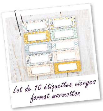 Lot de 10 étiquettes vierges format Marmotton Aroma-Zone Lot de 10 étiquettes vierges format Marmotton Aroma-Zone