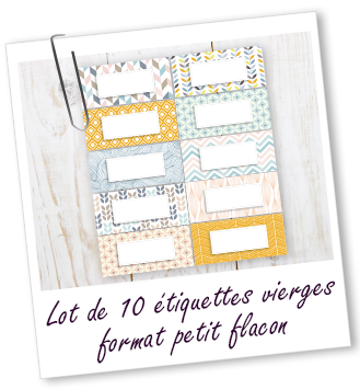 Lot de 10 étiquettes vierges petit format Aroma-Zone Lot de 10 étiquettes vierges petit format Aroma-Zone