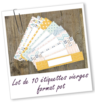 Lot de 10 étiquettes vierges format Pot Aroma-Zone Lot de 10 étiquettes vierges format Pot Aroma-Zone