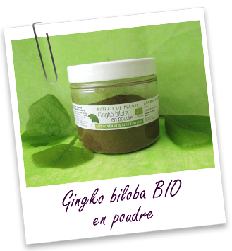 Ginkgo biloba BIO en poudre Aroma-Zone Ginkgo biloba BIO en poudre Aroma-Zone