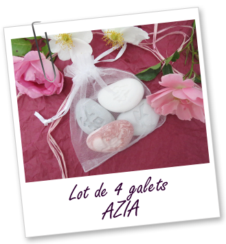 Galets AZIA emballés (lot de 4) Aroma-Zone