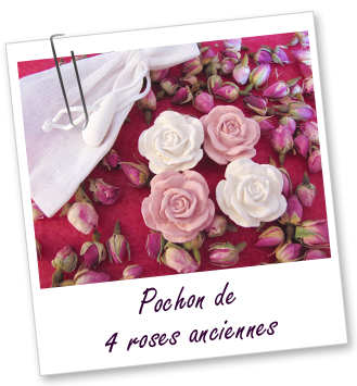 Pochon de 4 roses anciennes Aroma-Zone Pochon de 4 roses anciennes Aroma-Zone