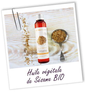 Huile végétale Sésame BIO Aroma-Zone Huile végétale Sésame BIO Aroma-Zone