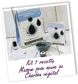 Coffret cosmétique maison Masque peau neuve au charbon végétal Aroma-Zone Coffret cosmétique maison Masque peau neuve au charbon végétal Aroma-Zone
