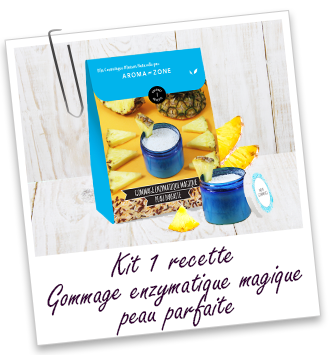 Coffret cosmétique maison Gommage enzymatique magique peau parfaite Aroma-Zone Coffret cosmétique maison Gommage enzymatique magique peau parfaite Aroma-Zone