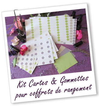 Kit cartes et gommettes pour coffret de rangement en bois Aroma-Zone Kit cartes et gommettes pour coffret de rangement en bois Aroma-Zone