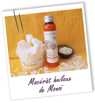 Macérât huileux Monoï BIO Aroma-Zone Macérât huileux Monoï BIO Aroma-Zone