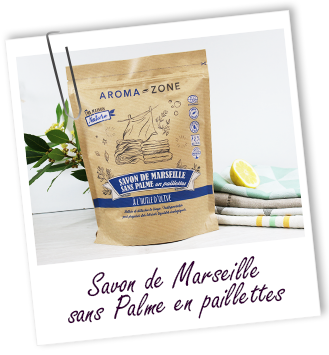 Savon de Marseille sans palme en paillettes Aroma-Zone Savon de Marseille sans palme en paillettes Aroma-Zone