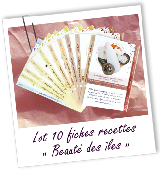 Pack de 10 fiches recettes Pack de 10 fiches recettes