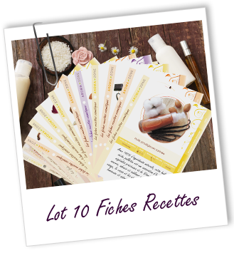 Lot de 10 fiches recettes Aroma-Zone Lot de 10 fiches recettes Aroma-Zone